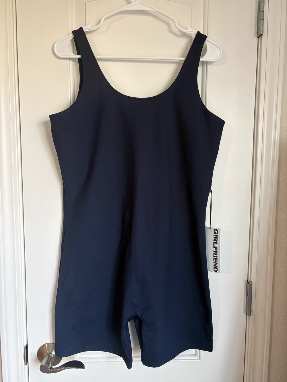 Girlfriend Collective Midnight Bike Unitard Navy Blue NWT - XXL